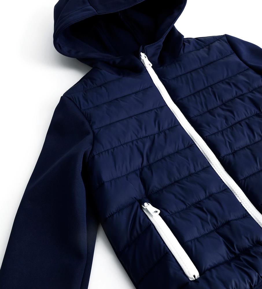 Chlapecká přechodová bunda se softshell rukávem