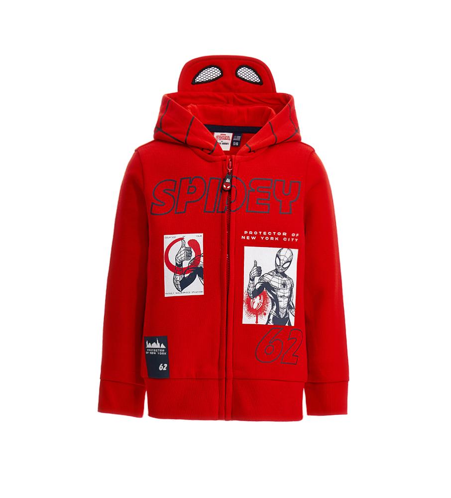 Chlapecká mikina na zip zateplená Spiderman