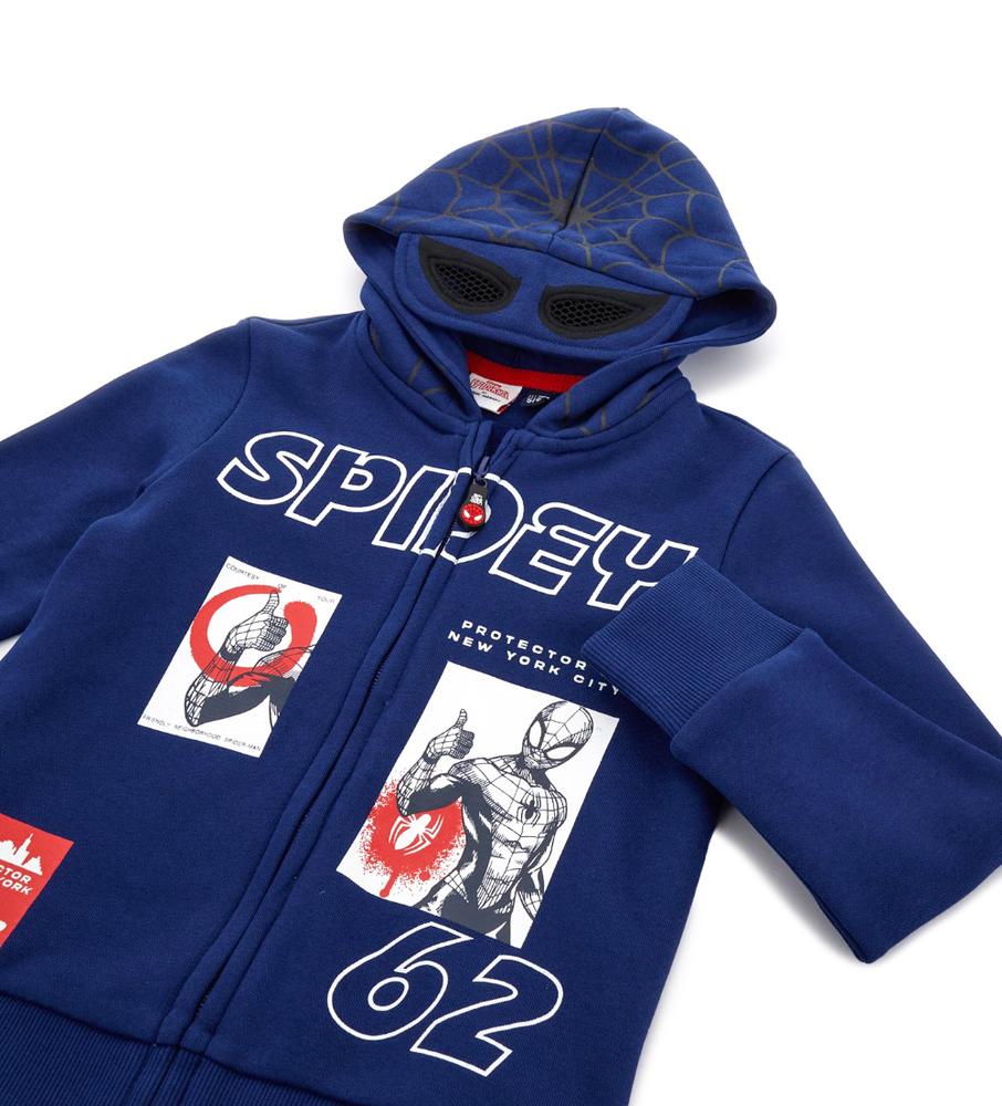 Chlapecká mikina na zip zateplená Spiderman