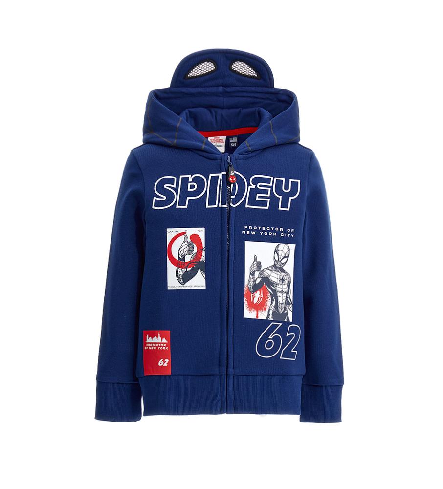 Chlapecká mikina na zip zateplená Spiderman