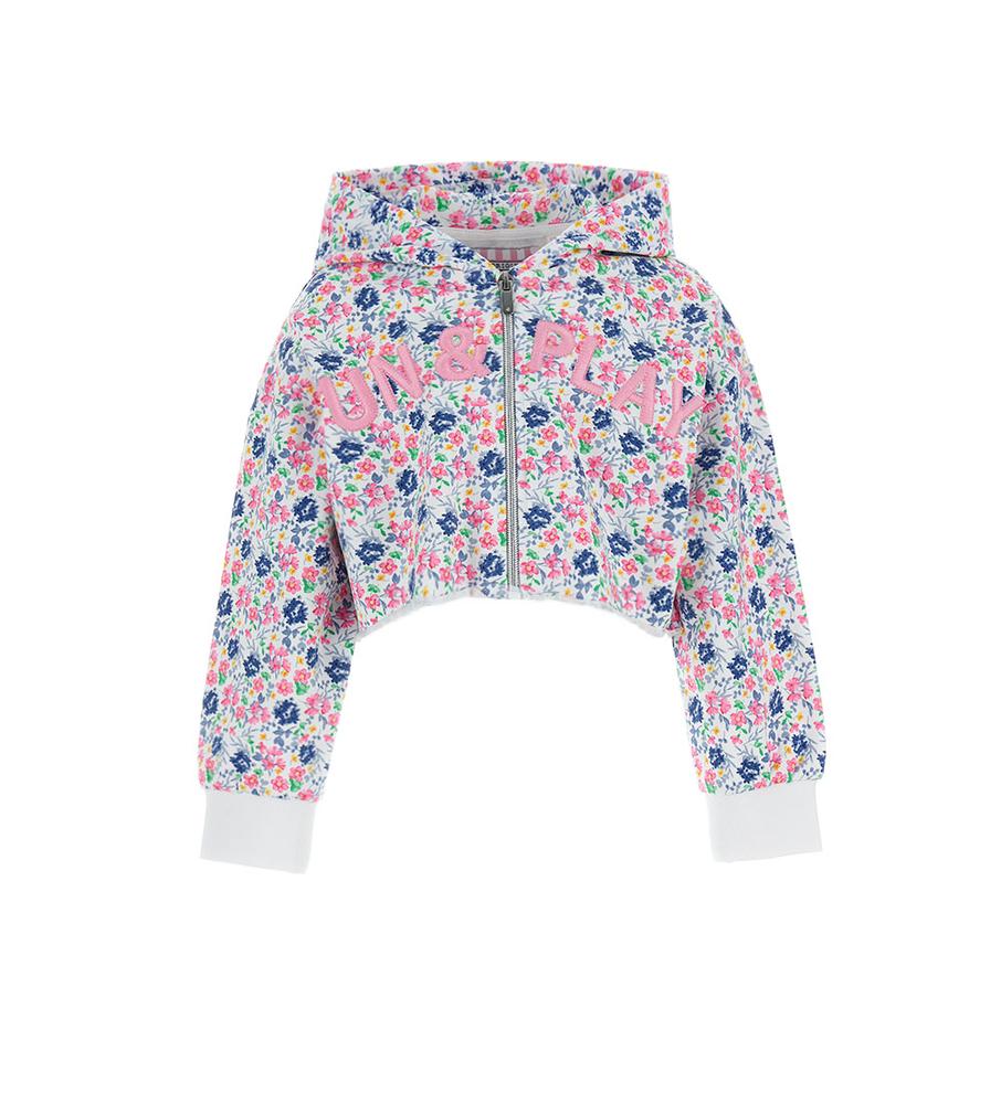 Dívčí Crop mikina na zip