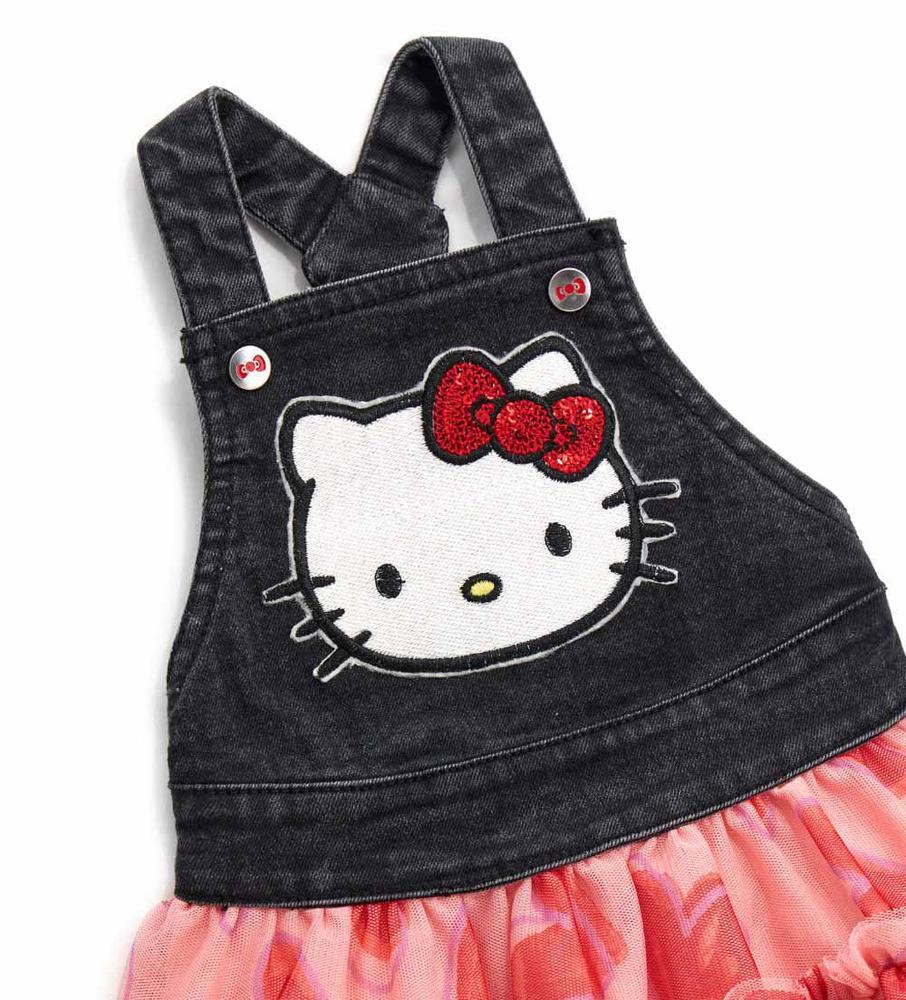 Dětské šaty s laclem - Hello kitty