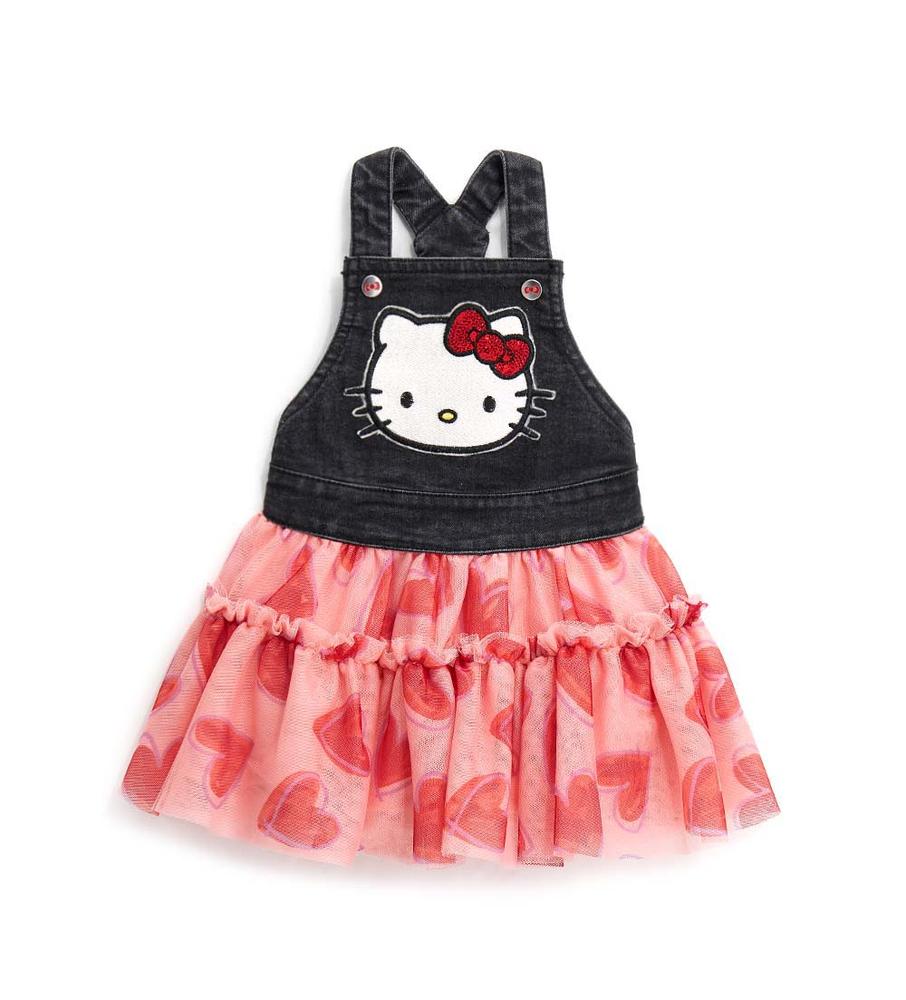 Dětské šaty s laclem - Hello kitty