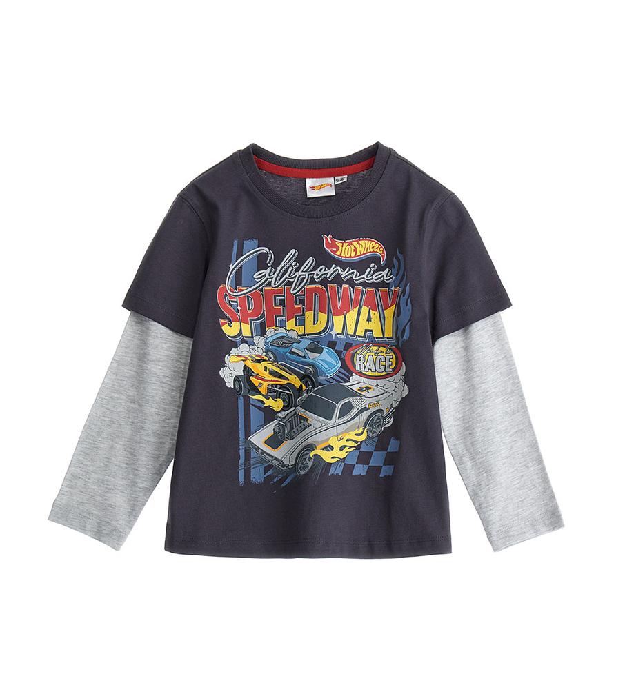 Chlapecké tričko s dlouhým rukávem Hot Wheels